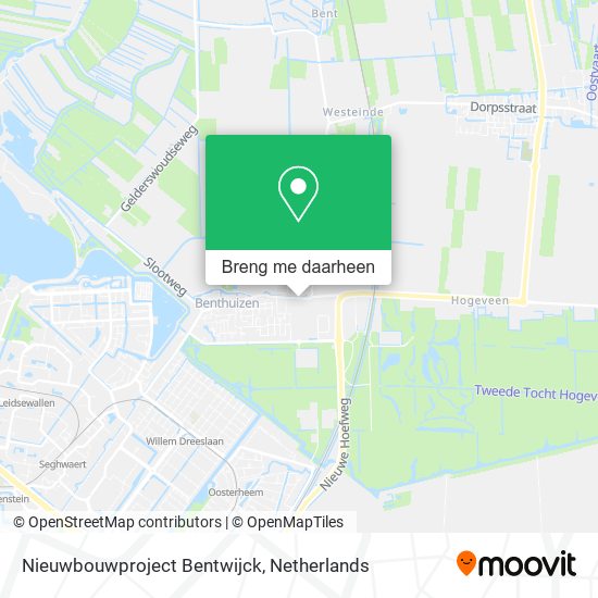 Nieuwbouwproject Bentwijck kaart