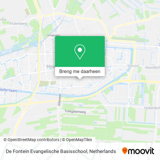 De Fontein Evangelische Basisschool kaart