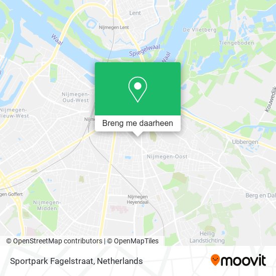 Sportpark Fagelstraat kaart