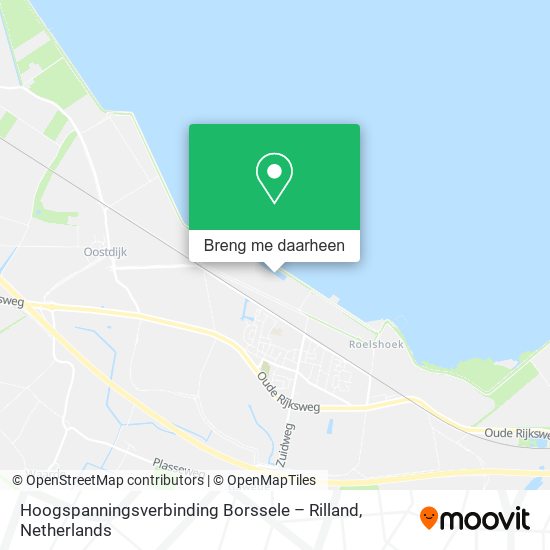 Hoogspanningsverbinding Borssele – Rilland kaart