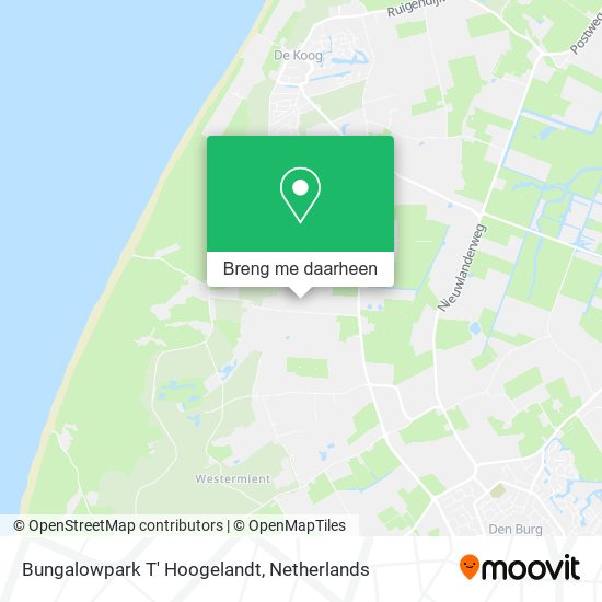 Bungalowpark T' Hoogelandt kaart