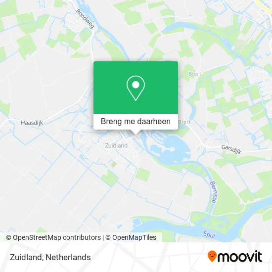 Zuidland kaart