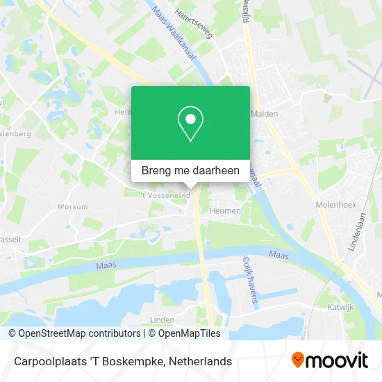 Carpoolplaats 'T Boskempke kaart