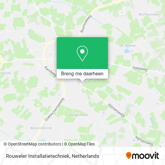 Rouweler Installatietechniek kaart