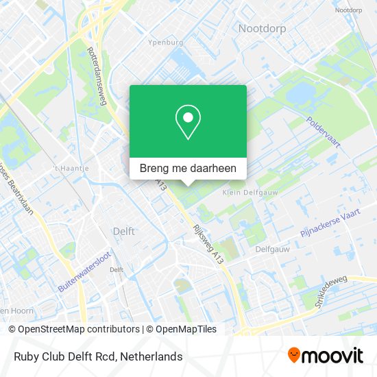 Ruby Club Delft Rcd kaart