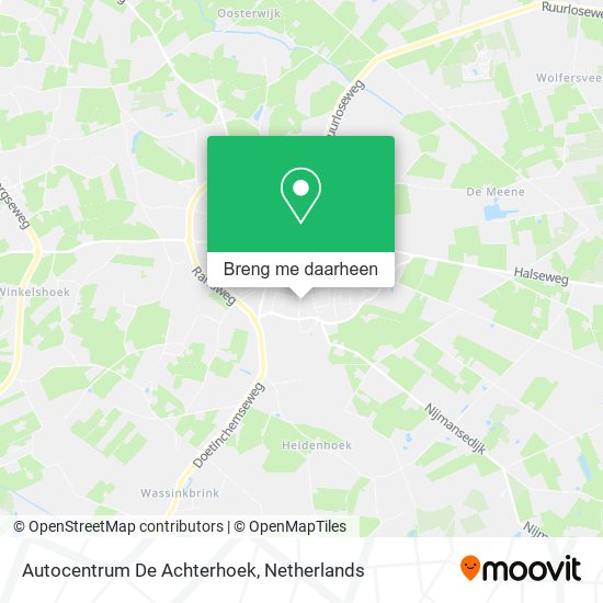 Autocentrum De Achterhoek kaart