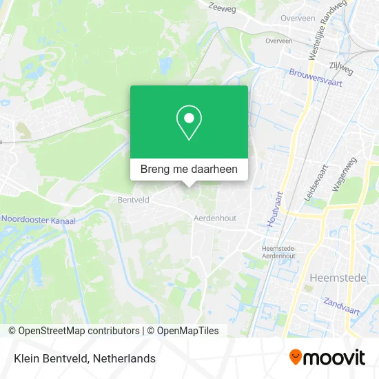 Klein Bentveld kaart