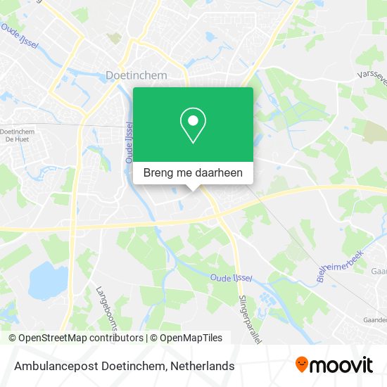 Ambulancepost Doetinchem kaart