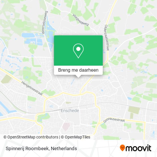 Spinnerij Roombeek kaart