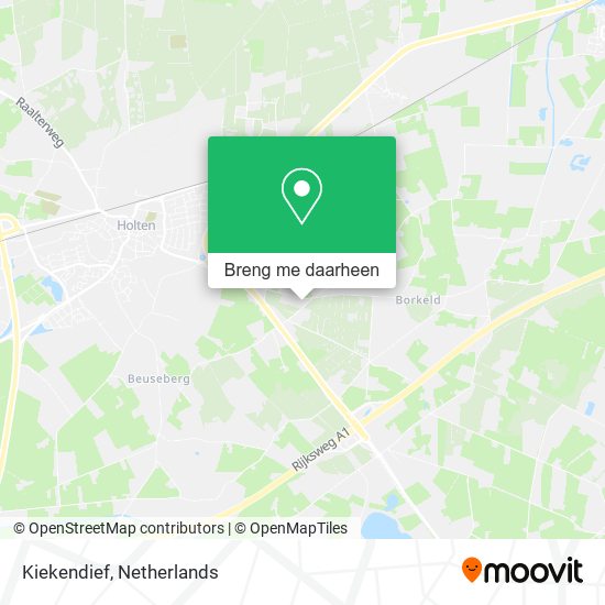 Kiekendief kaart