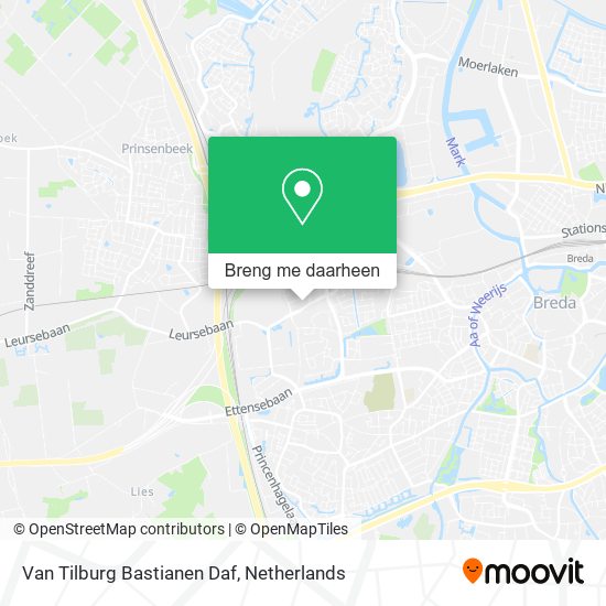 Van Tilburg Bastianen Daf kaart