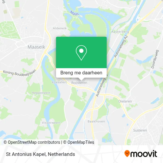 St Antonius Kapel kaart