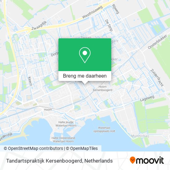 Tandartspraktijk Kersenboogerd kaart