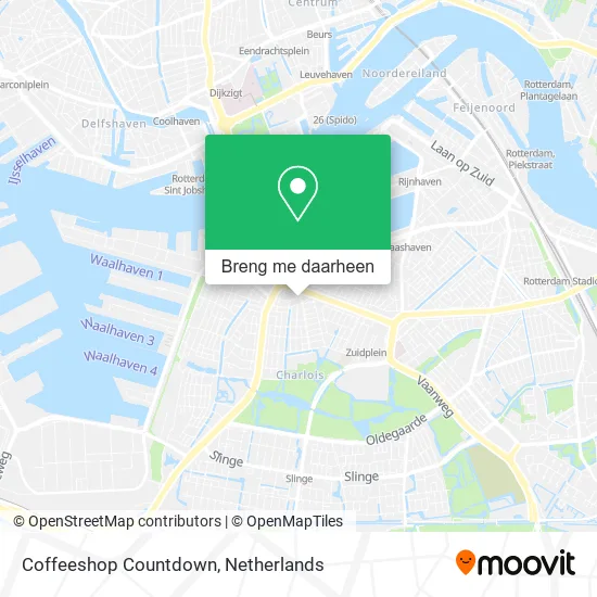 Coffeeshop Countdown kaart