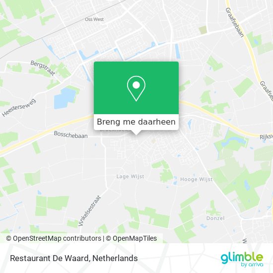 Restaurant De Waard kaart