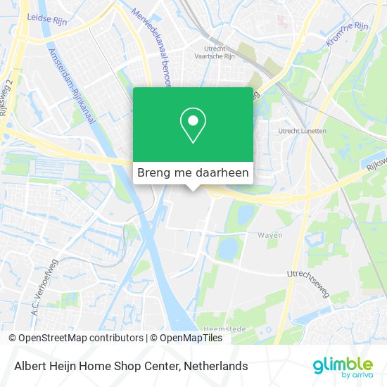 Albert Heijn Home Shop Center kaart