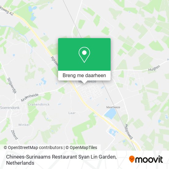 Chinees-Surinaams Restaurant Syan Lin Garden kaart