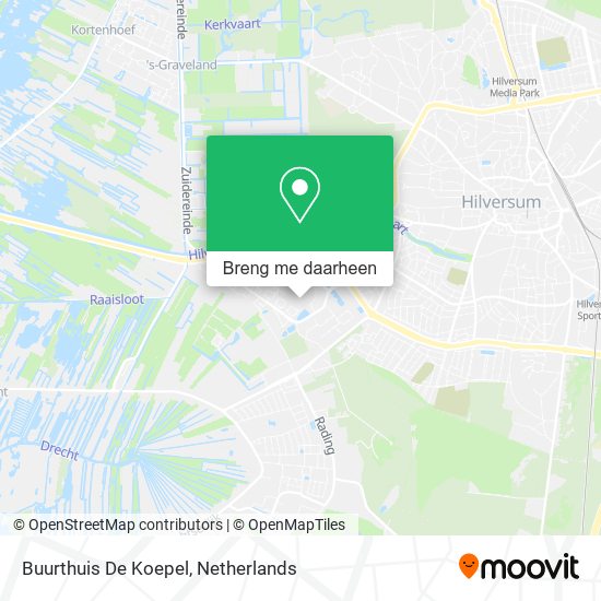 Buurthuis De Koepel kaart