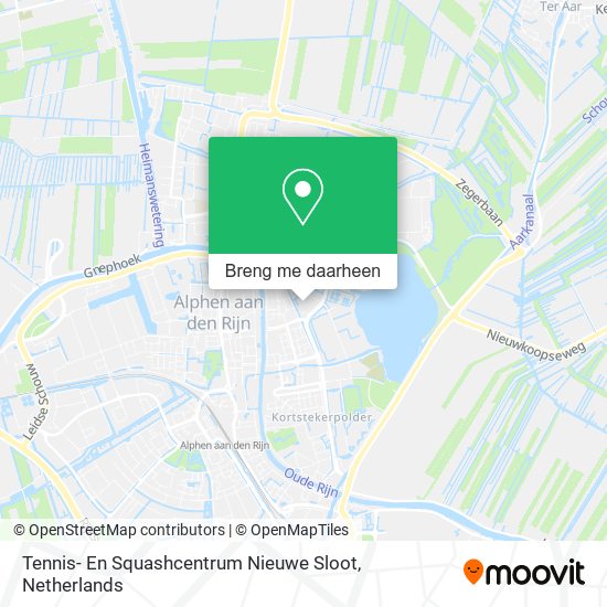 Tennis- En Squashcentrum Nieuwe Sloot kaart
