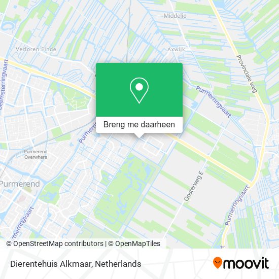 Dierentehuis Alkmaar kaart