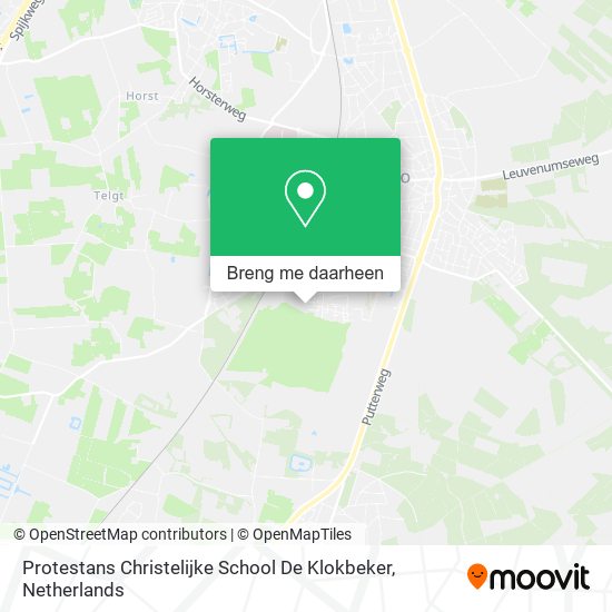 Protestans Christelijke School De Klokbeker kaart