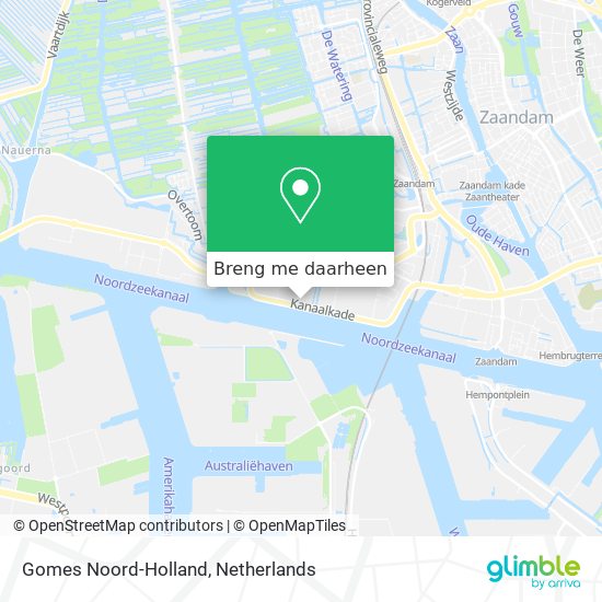 Gomes Noord-Holland kaart