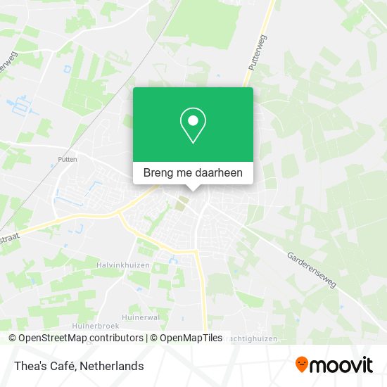 Thea's Café kaart