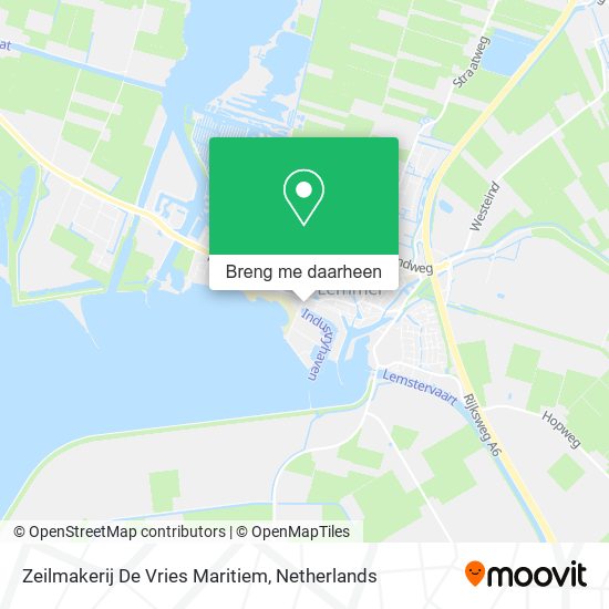 Zeilmakerij De Vries Maritiem kaart