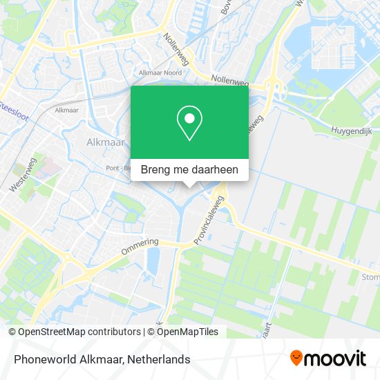 Phoneworld Alkmaar kaart