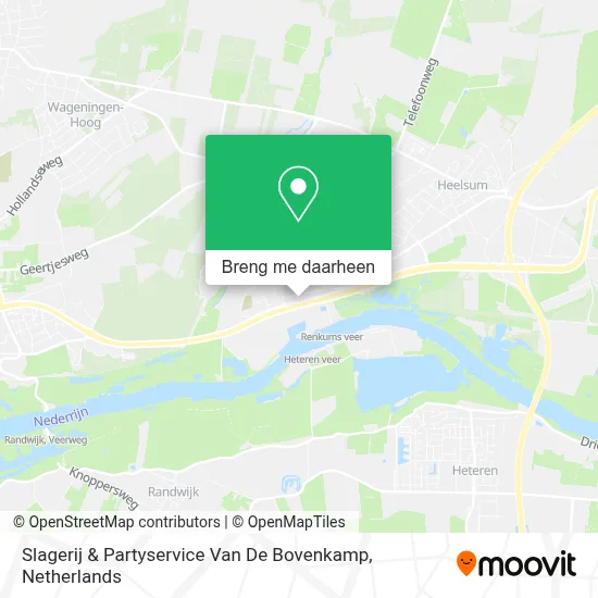 Slagerij & Partyservice Van De Bovenkamp kaart