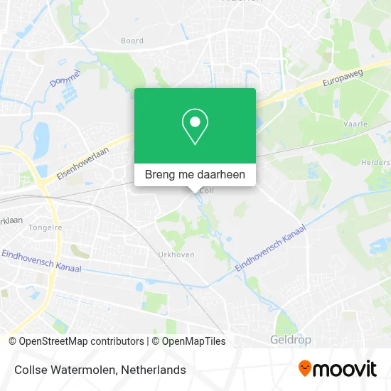 Collse Watermolen kaart