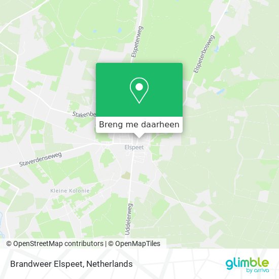 Brandweer Elspeet kaart