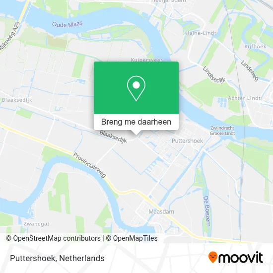 Puttershoek kaart