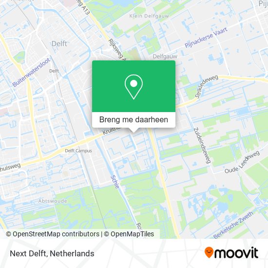 Next Delft kaart