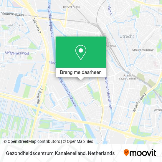 Gezondheidscentrum Kanaleneiland kaart