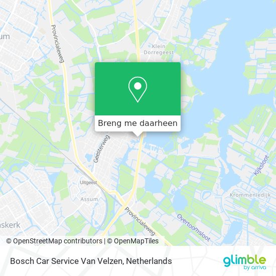 Bosch Car Service Van Velzen kaart