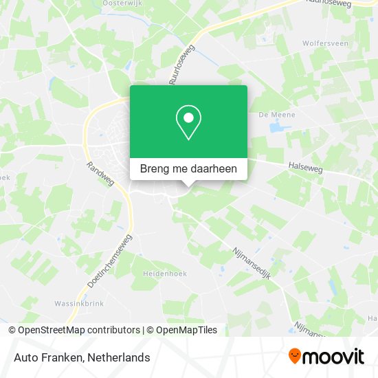 Auto Franken kaart