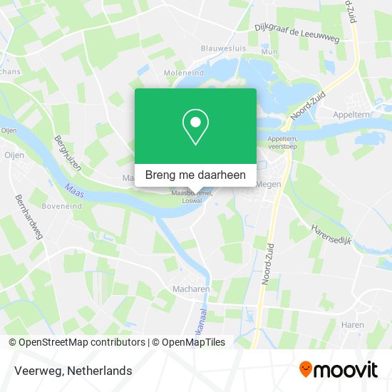 Veerweg kaart