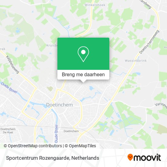 Sportcentrum Rozengaarde kaart