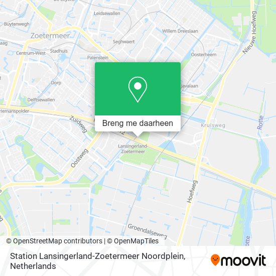 Station Lansingerland-Zoetermeer Noordplein kaart