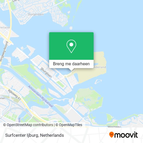 Surfcenter Ijburg kaart