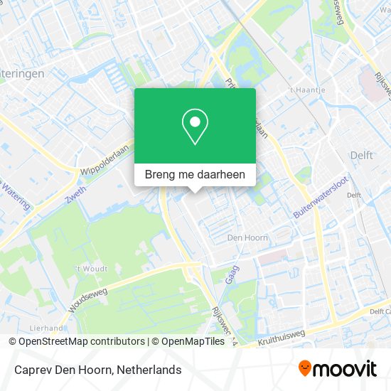 Caprev Den Hoorn kaart