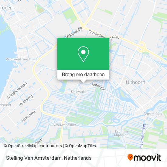 Stelling Van Amsterdam kaart