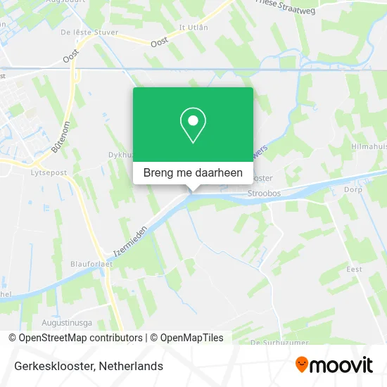 Gerkesklooster kaart