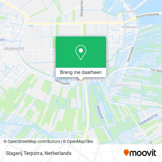 Slagerij Terpstra kaart