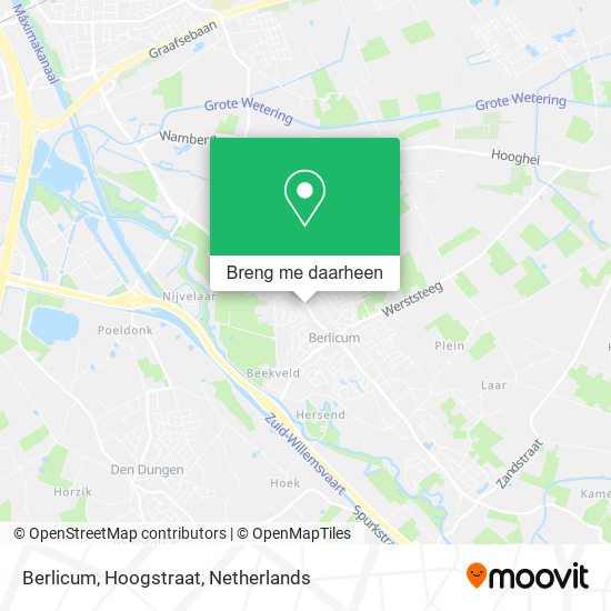 Berlicum, Hoogstraat kaart