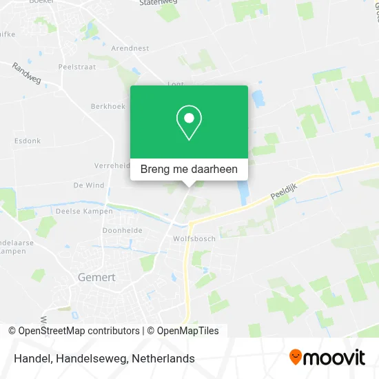 Handel, Handelseweg kaart