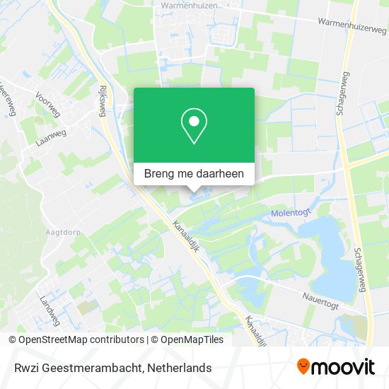 Rwzi Geestmerambacht kaart