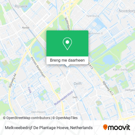 Melkveebedrijf De Plantage Hoeve kaart