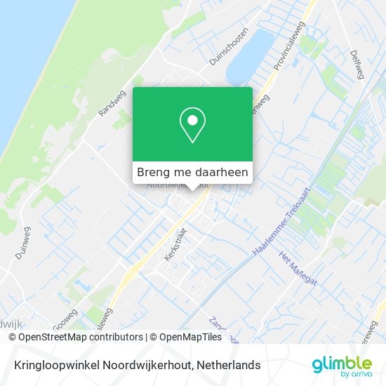 Kringloopwinkel Noordwijkerhout kaart